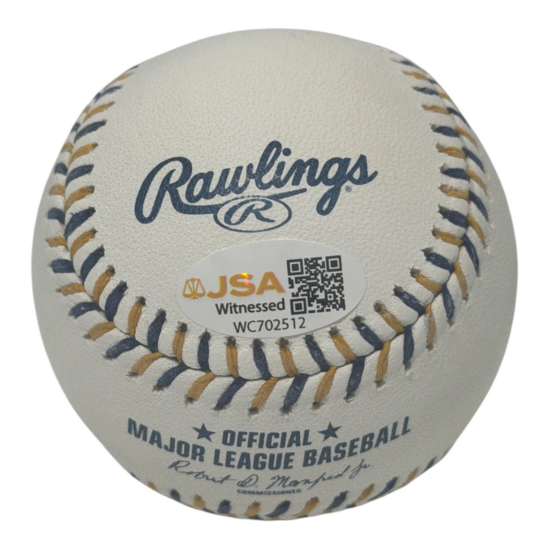 Andrew Fischer Autographed Milwaukee Brewers Logo Baseball