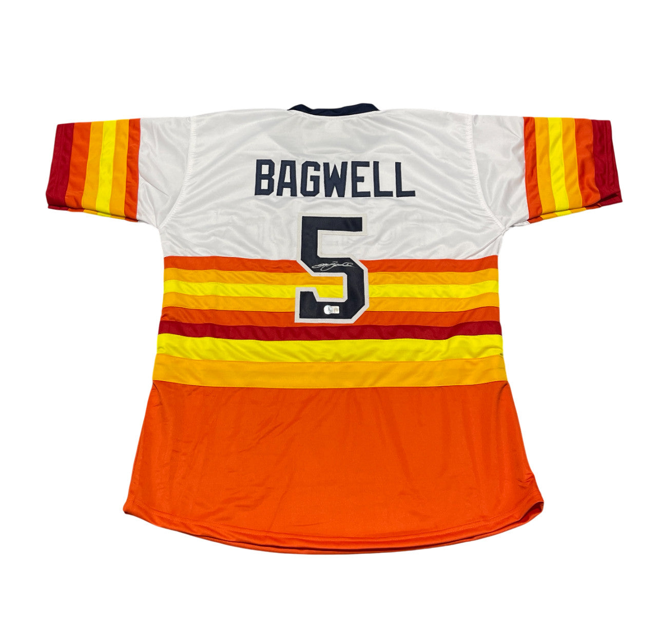 Jeff Bagwell Houston Astros Signed Custom Baseball Jersey (Beckett COA)