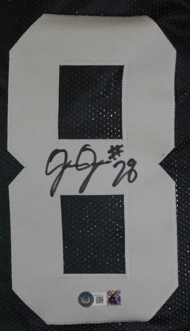 Josh Jacobs Autographed Black Custom Jersey