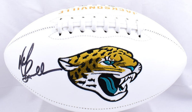 Mark Brunell Autographed Jacksonville Jaguars Logo Football