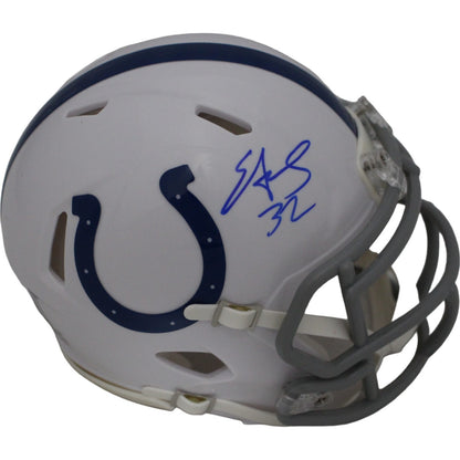 Edgerrin James Indianapolis Colts Signed Speed Mini Helmet (Beckett)