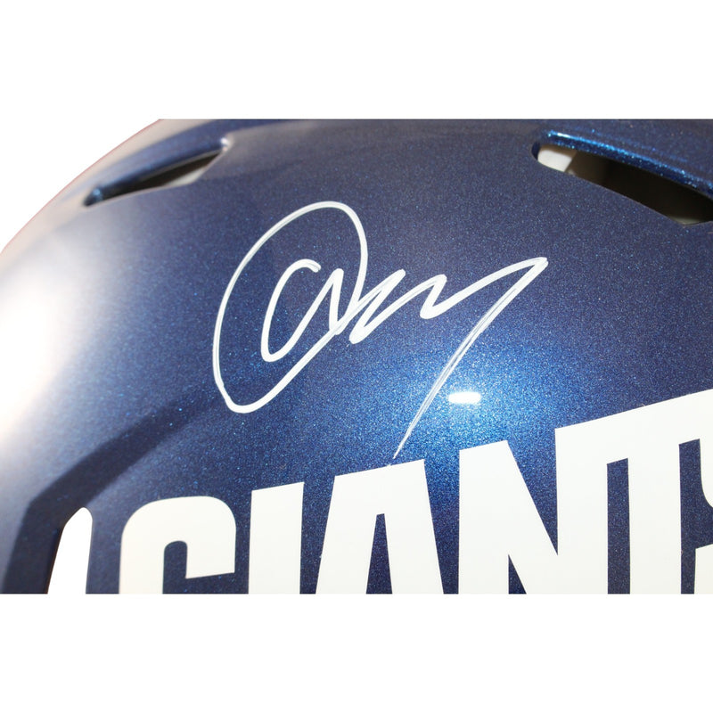 Abdul Carter Signed New York Giants Full Size Color Rush Authentic Helmet
