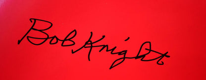 Bob Knight Autographed Red Chair