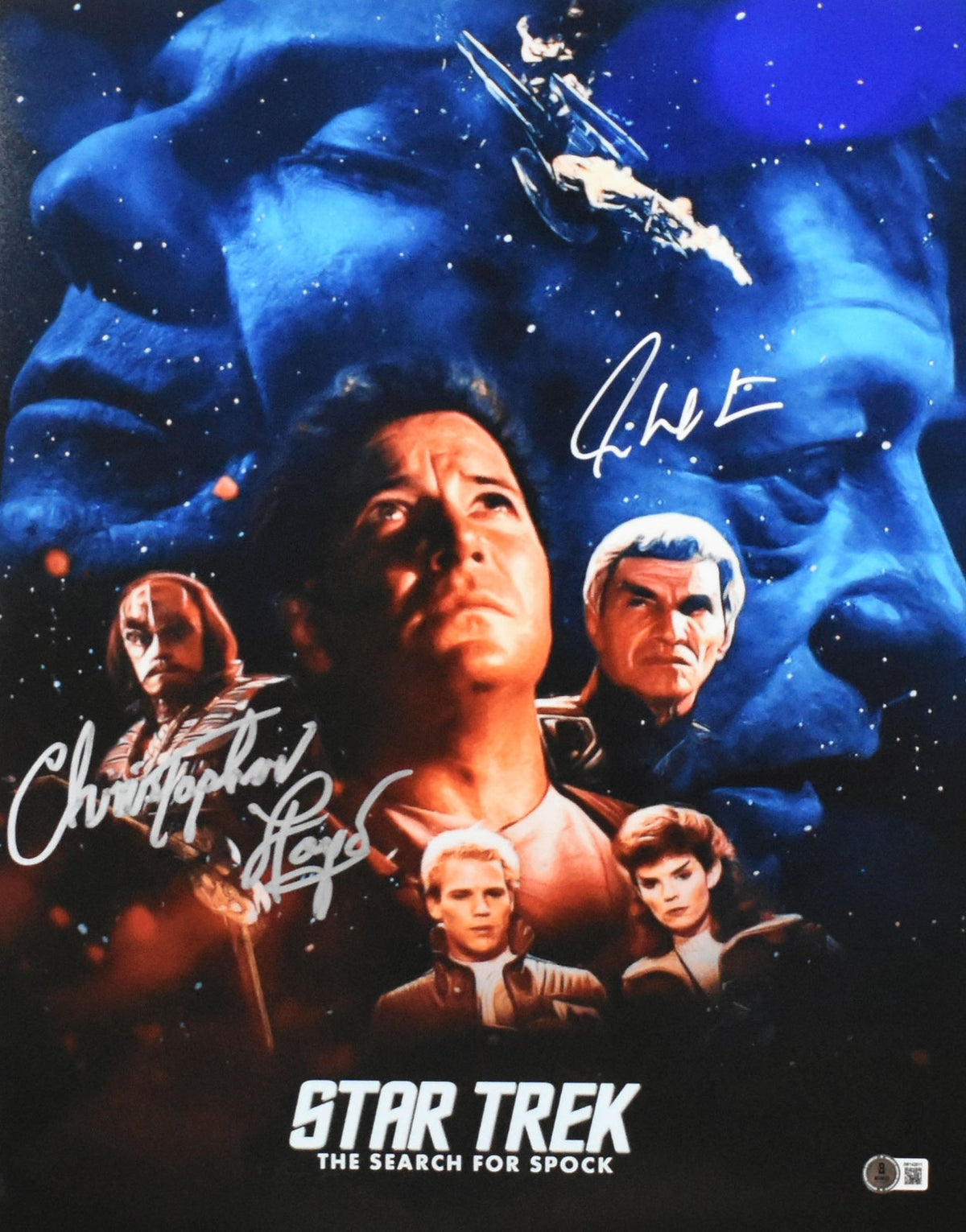 Christopher Lloyd & William Shatner Signed Star Trek 16x20 Photo
