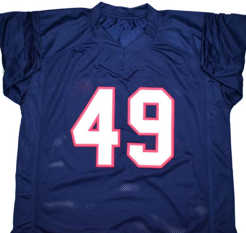 Patrick Willis Autographed Blue Custom College Style Jersey