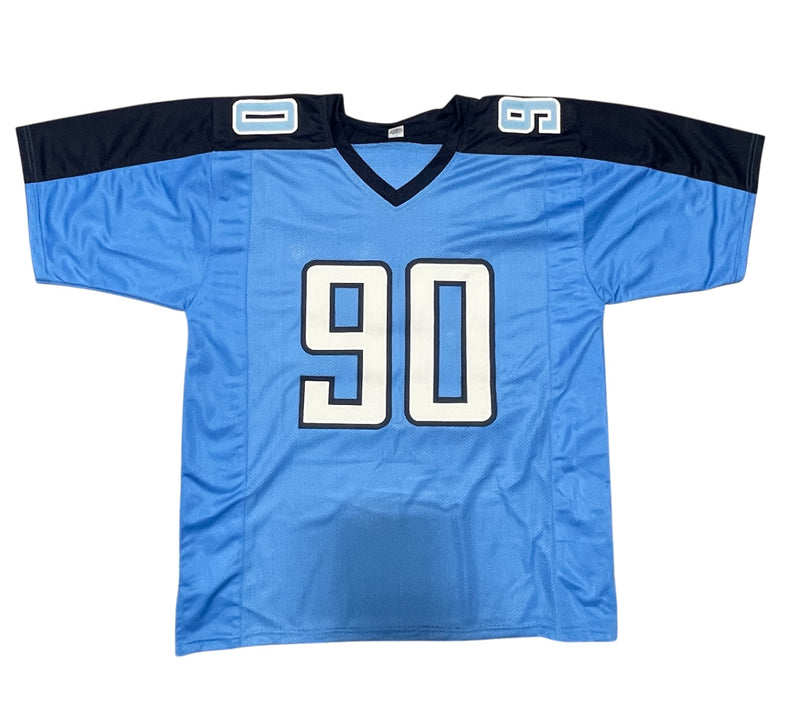 Jevon Kearse Signed Tennessee Titans Custom Jersey (Beckett BAS)