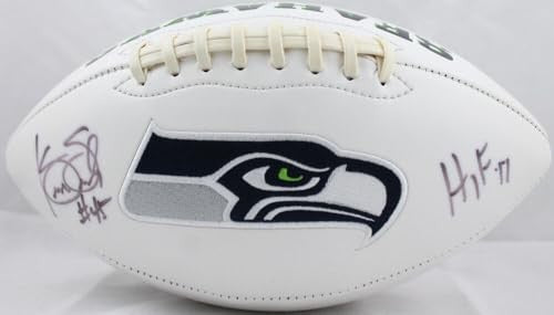 Kenny Easley Signed Seattle Seahawks Logo Football HOF 17