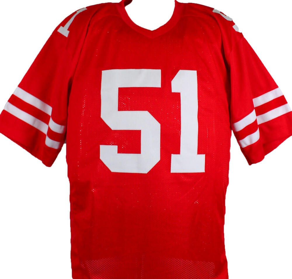 Randy Cross Signed San Francisco 49ers Red Custom Jersey