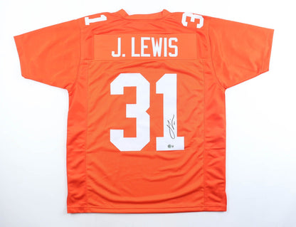Jamal Lewis Signed Tennessee Volunteers Orange Custom Jersey