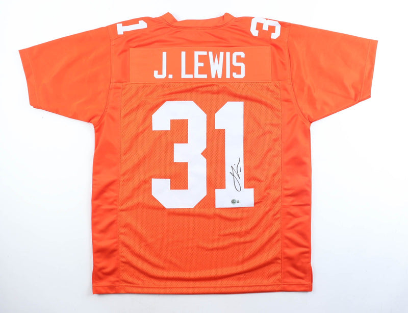 Jamal Lewis Signed Tennessee Volunteers Orange Custom Jersey