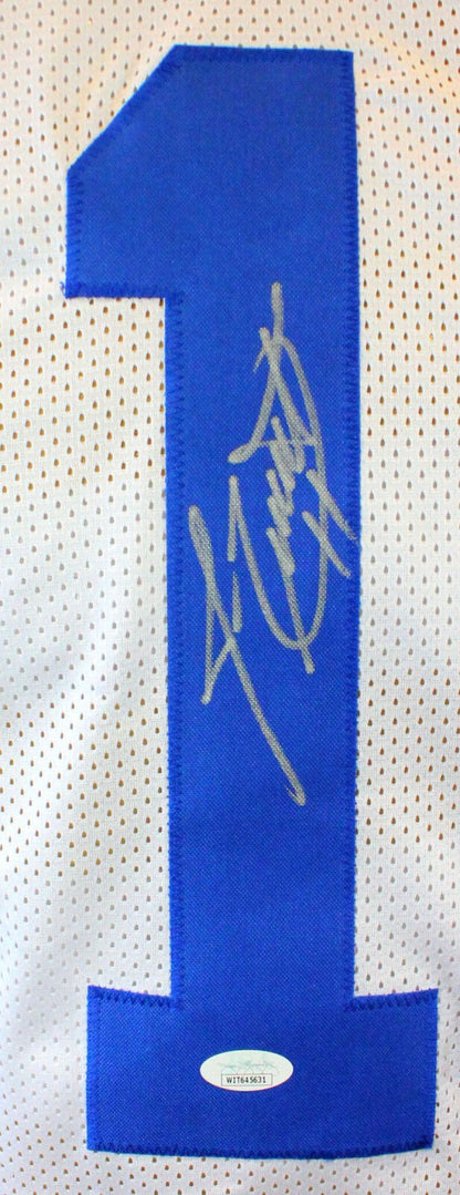 Jim Everett Autographed White Custom Football Jersey