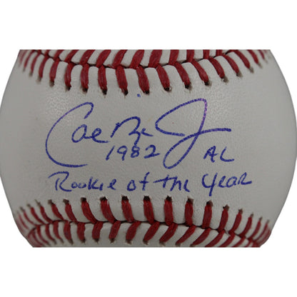 Cal Ripken Autographed Baltimore Orioles Inscribed Baseball (1982 ROY)