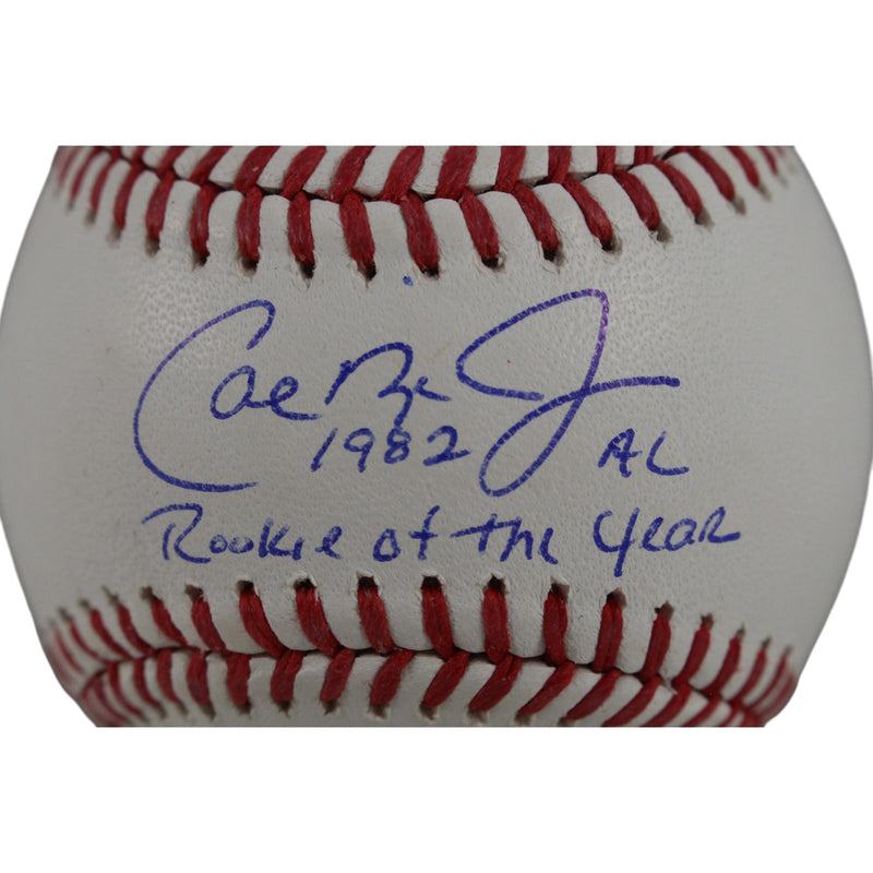 Cal Ripken Autographed Baltimore Orioles Inscribed Baseball (1982 ROY)
