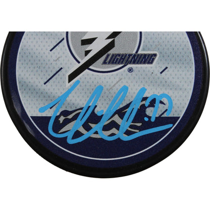 Victor Hedman Autographed Tampa Bay Lightning Reverse Retro Hockey Puck