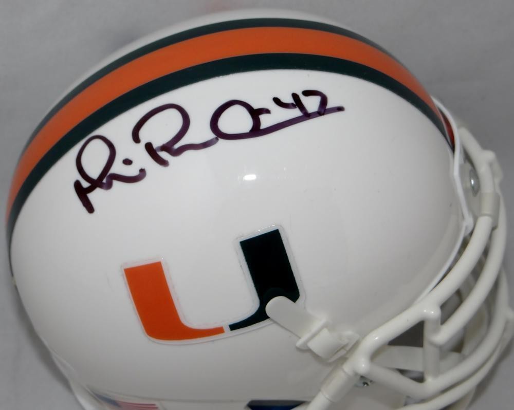 Michael Irvin Autographed Miami Hurricanes Mini Helmet