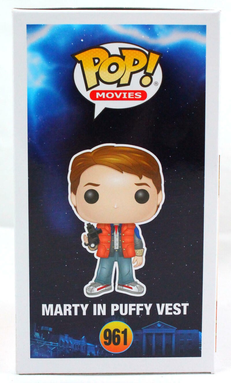 Michael J. Fox Signed Marty McFly Funko Pop Figurine #961