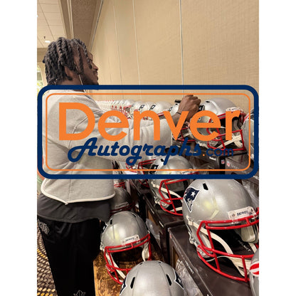 AJ Brown Signed New England Patriots Full Size Helmet