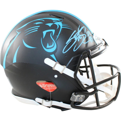 Steve Smith Signed Carolina Panthers Full Size Proline 2022 Alternate Helmet
