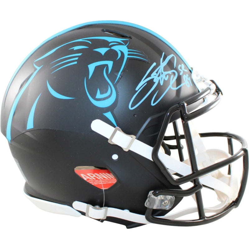 Steve Smith Signed Carolina Panthers Full Size Proline 2022 Alternate Helmet