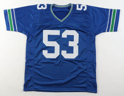 Malcolm Smith Signed Seattle Seahawks Blue Custom Jersey