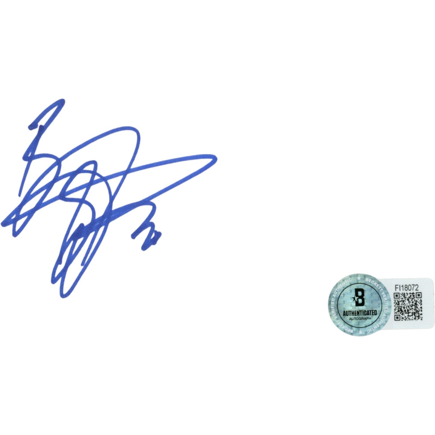 Barry Sanders Detroit Lions Autographed 4x6 Cut Card (BAS)