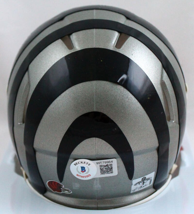 Ja'Marr Chase Signed Cincinnati Bengals Flash Speed Mini Helmet