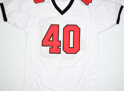 Mike Alstott Signed Tampa Bay Buccaneers Custom White Jersey