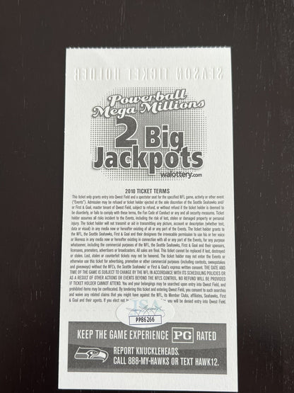 NaVorro Bowman Signed NFL Debut Ticket Stub (9/12/10) - JSA Witnessed