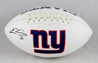 Evan Engram Autographed New York Giants Logo Football