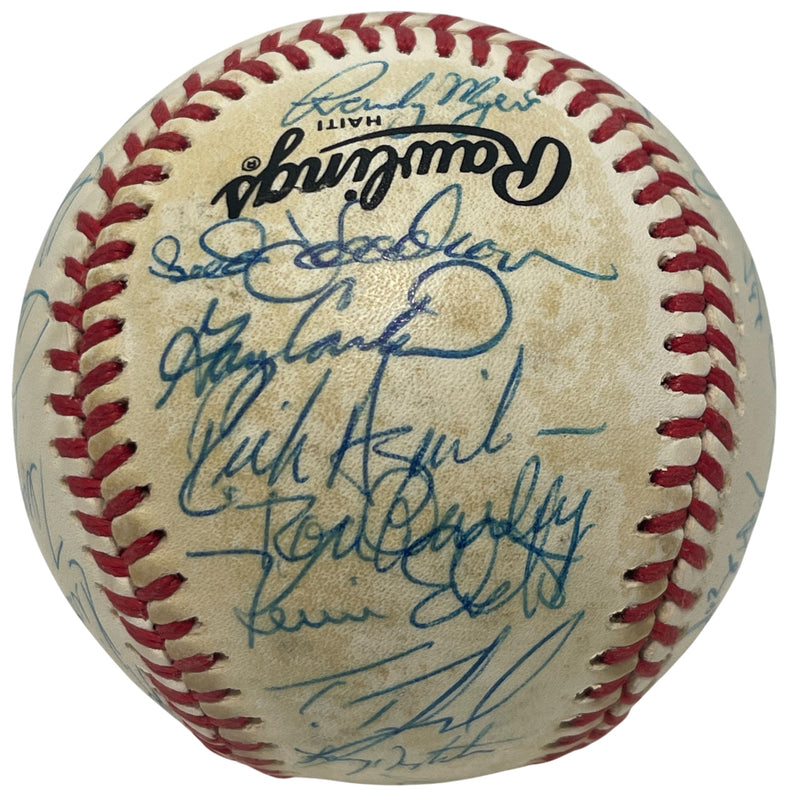 1987 New York Mets Team Signed National League Baseball (JSA LOA)