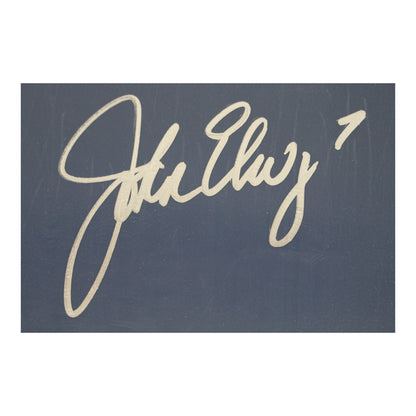 John Elway Denver Broncos Autographed Invesco Field Stadium Seat Back