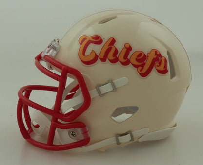 Dwayne Bowe Autographed Kansas City Chiefs Throwback Mini Helmet