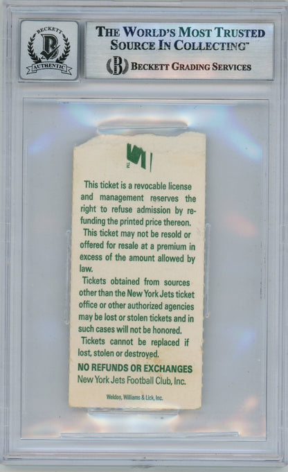 Emmitt Smith Autographed Dallas Cowboys 11/4/90 Ticket BAS "ROY" Inscription