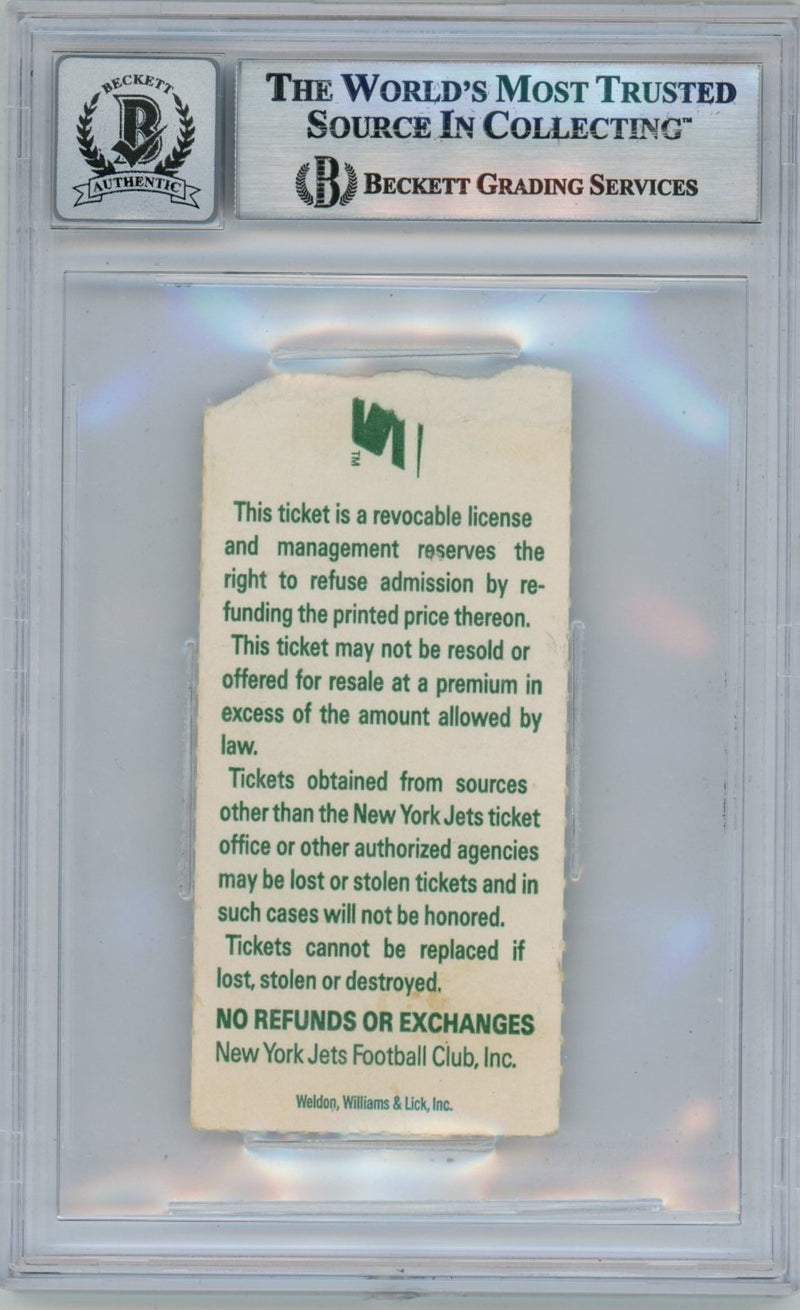Emmitt Smith Autographed Dallas Cowboys 11/4/90 Ticket BAS "ROY" Inscription