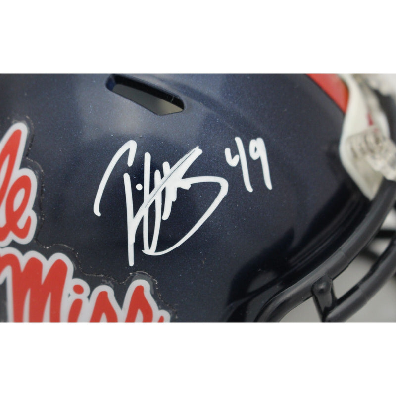 Patrick Willis Signed Ole Miss Rebels Mini Helmet (Beckett COA)