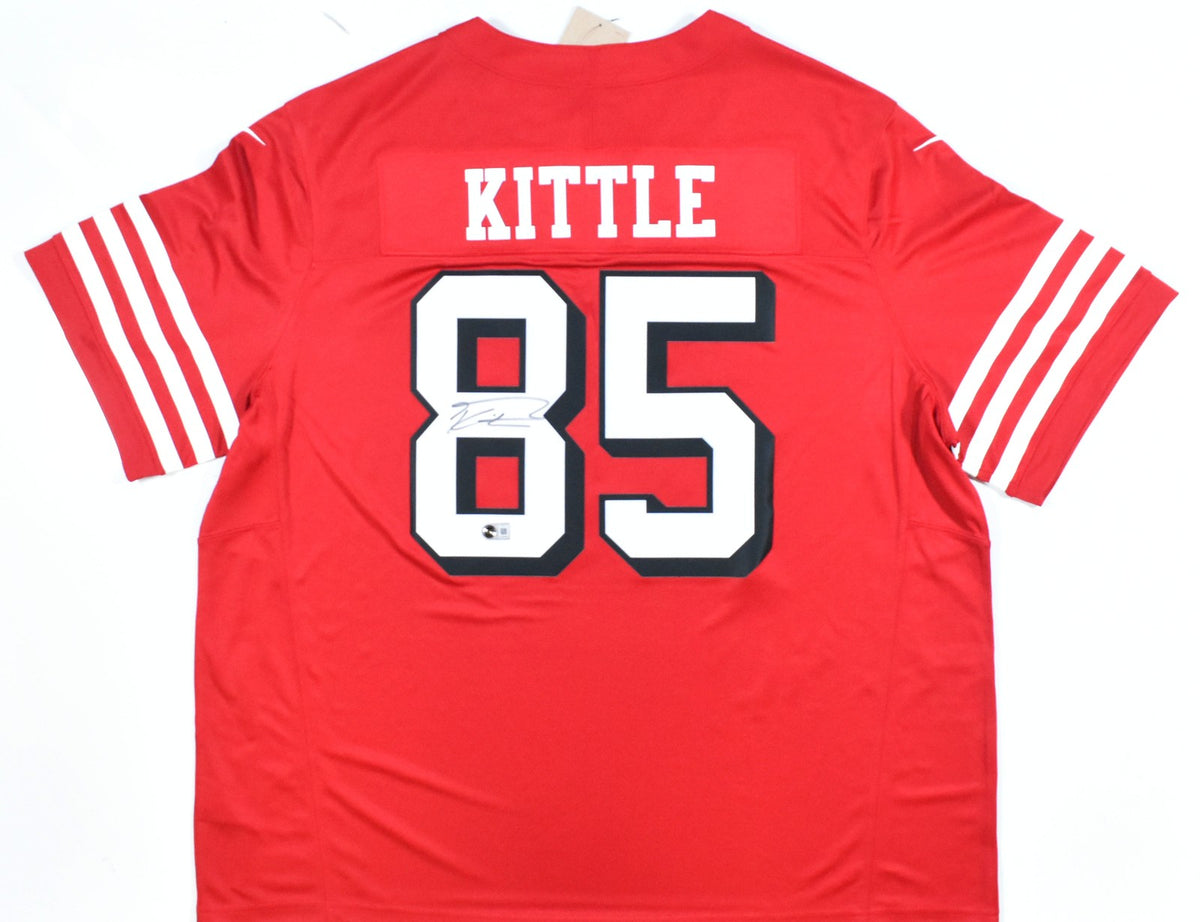 George Kittle Autographed San Francisco 49ers Red Nike Game Jersey