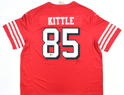 George Kittle Autographed San Francisco 49ers Red Nike Game Jersey