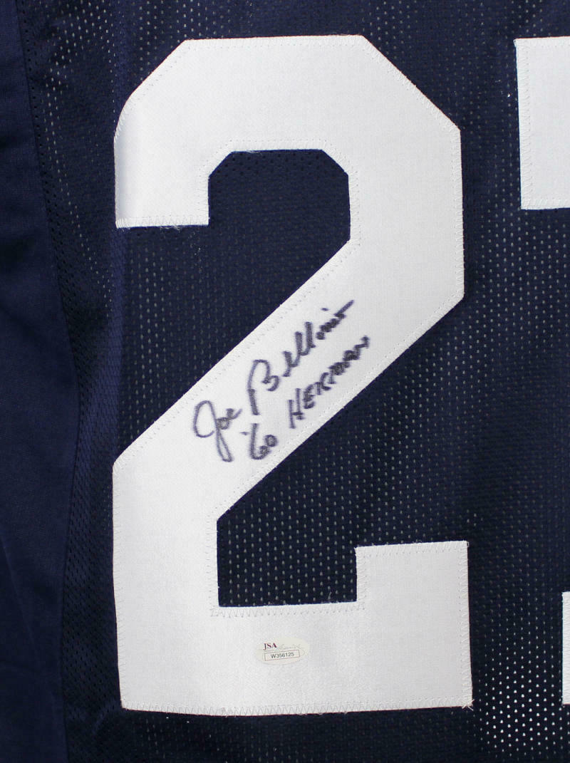 Joe Bellino Signed Navy Midshipmen Custom Football Jersey