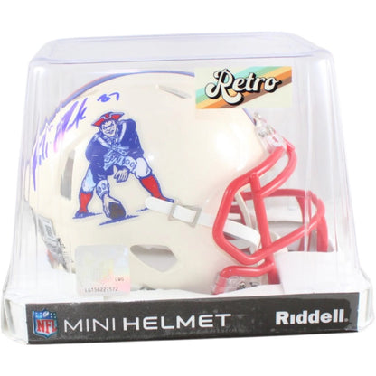 Rob Gronkowski Signed New England Patriots Retro Mini Helmet
