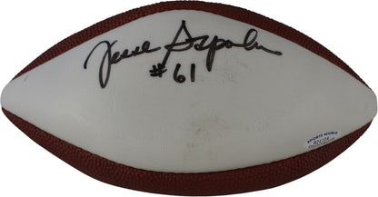 Jesse Sapolu Signed White Panel Mini Football (Deflated)