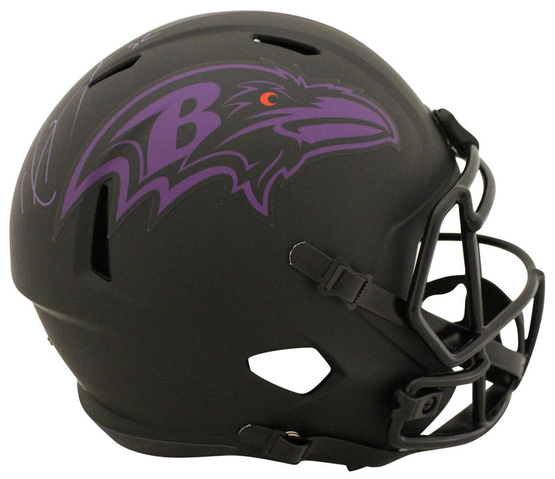 Ray Lewis Autographed Baltimore Ravens Full Size Eclipse Helmet