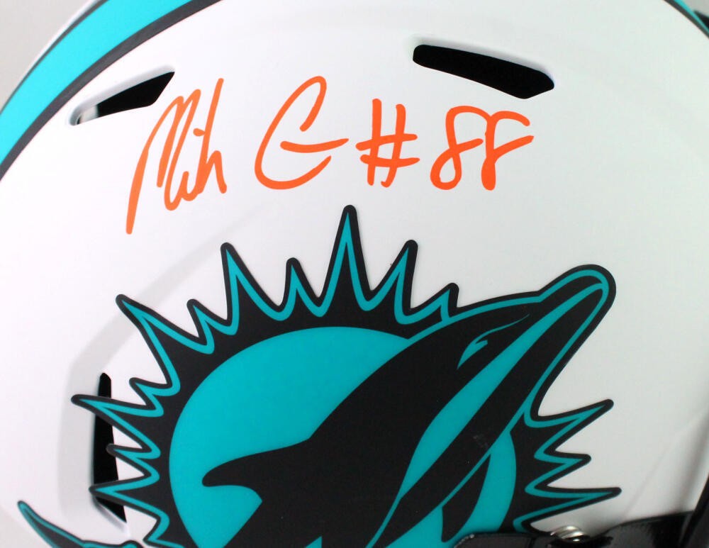 Mike Gesicki Signed Miami Dolphins Lunar Speed Full Size Helmet