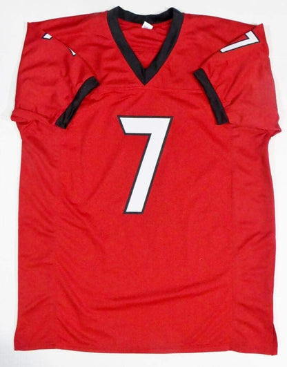 D'Andre Swift Autographed Red Custom College Style Jersey