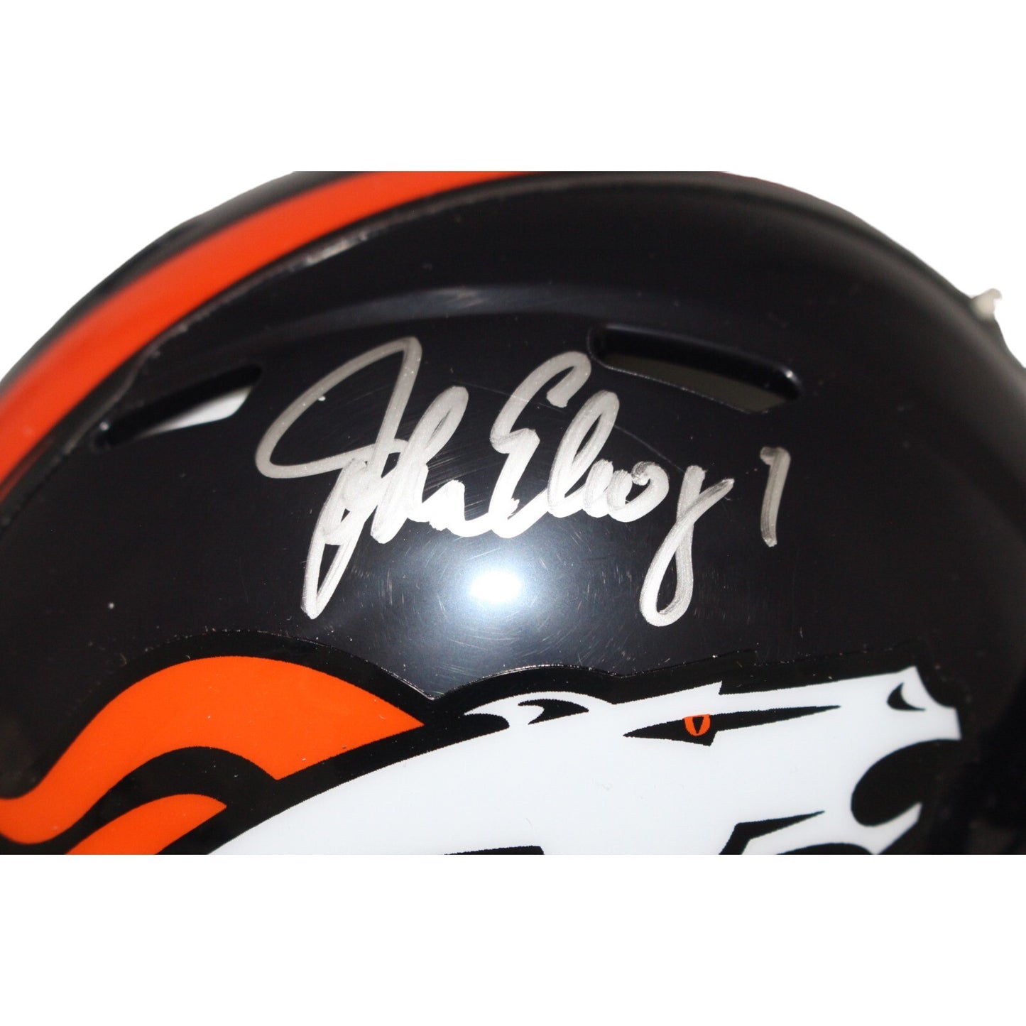 John Elway Denver Broncos Autographed Mini Helmet (Beckett BAS)