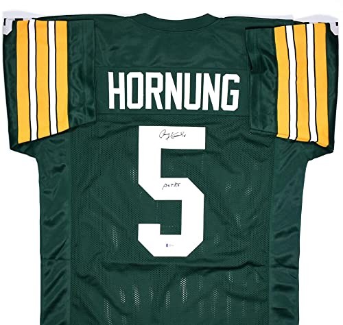 Paul Hornung Signed Green Bay Packers Style Custom Green Jersey