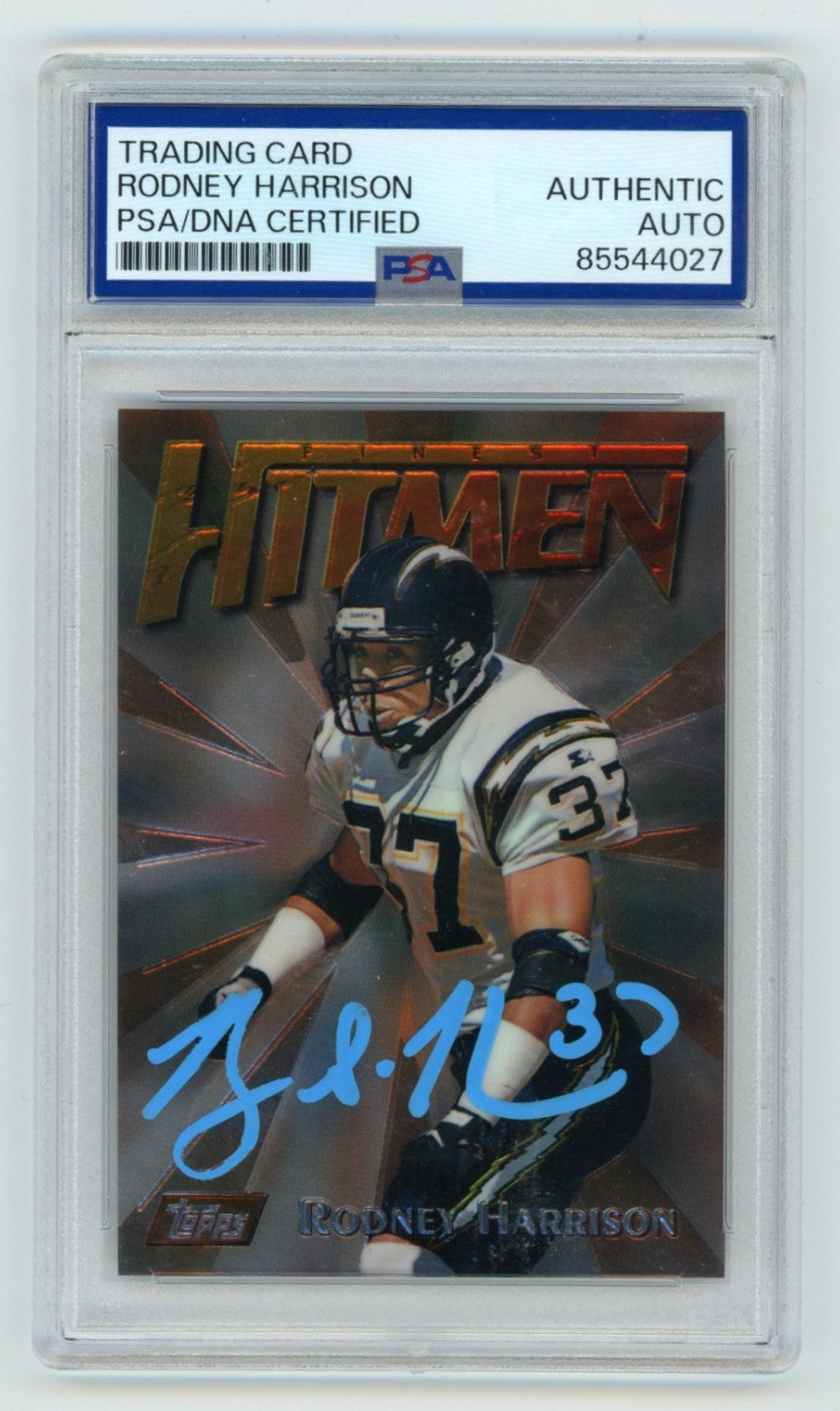Rodney Harrison Signed 1997 Topps Finest Rookie Card PSA Authentic