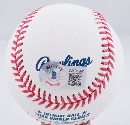 Kyle Tucker Autographed 2022 World Series Baseball with Inscription