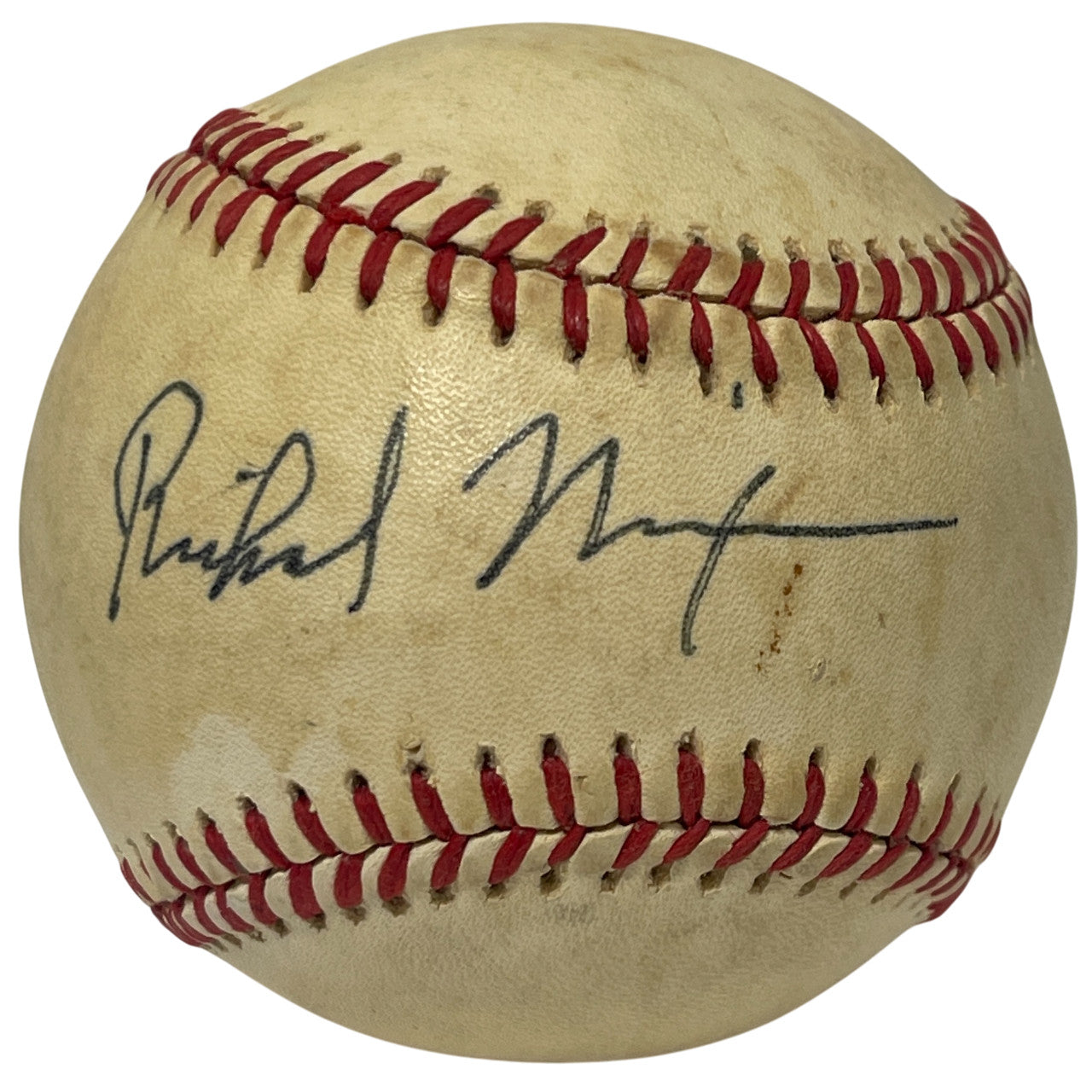 Richard Nixon Autographed Rawlings Official National League Baseball JSA LOA
