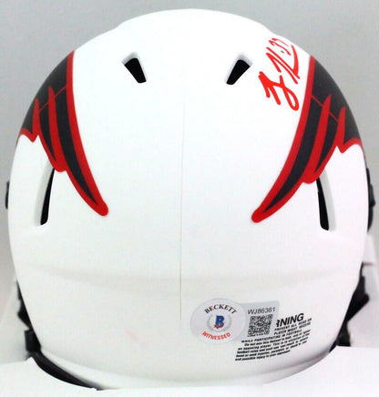 Rodney Harrison Signed New England Patriots Lunar Mini Helmet