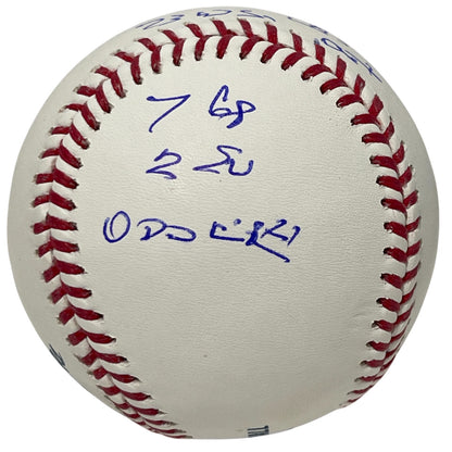Darold Knowles Signed MLB Baseball with 1973 World Series Inscriptions